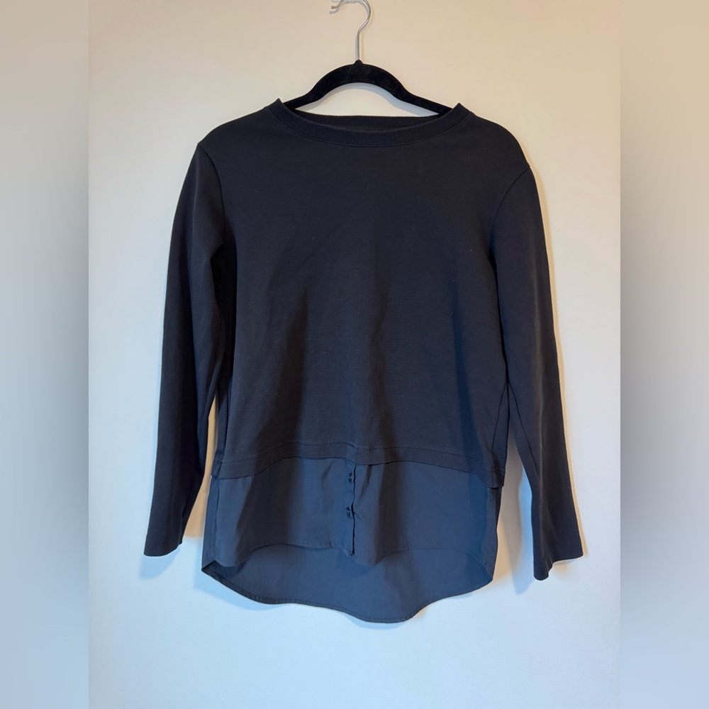Athleta 2-in-1 sweater top XS